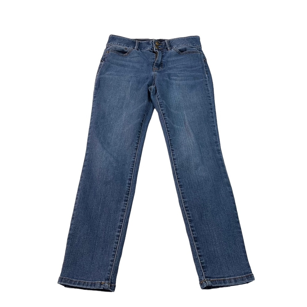 D Jeans Women Medium Wash Jeans Sz 6 28x27 High Rise Stretch Skinny Leg